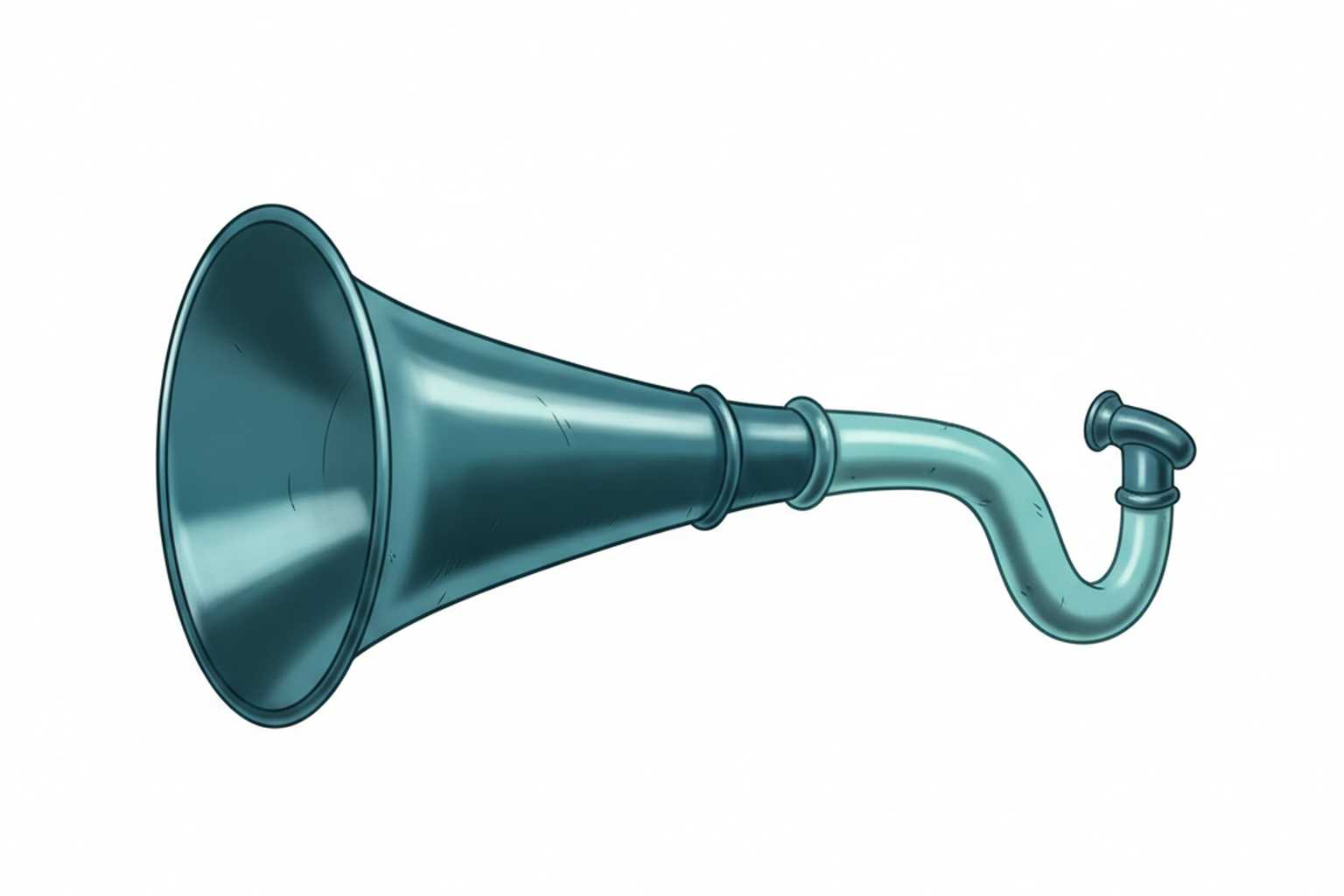 Antique ear trumpet from the 1800s