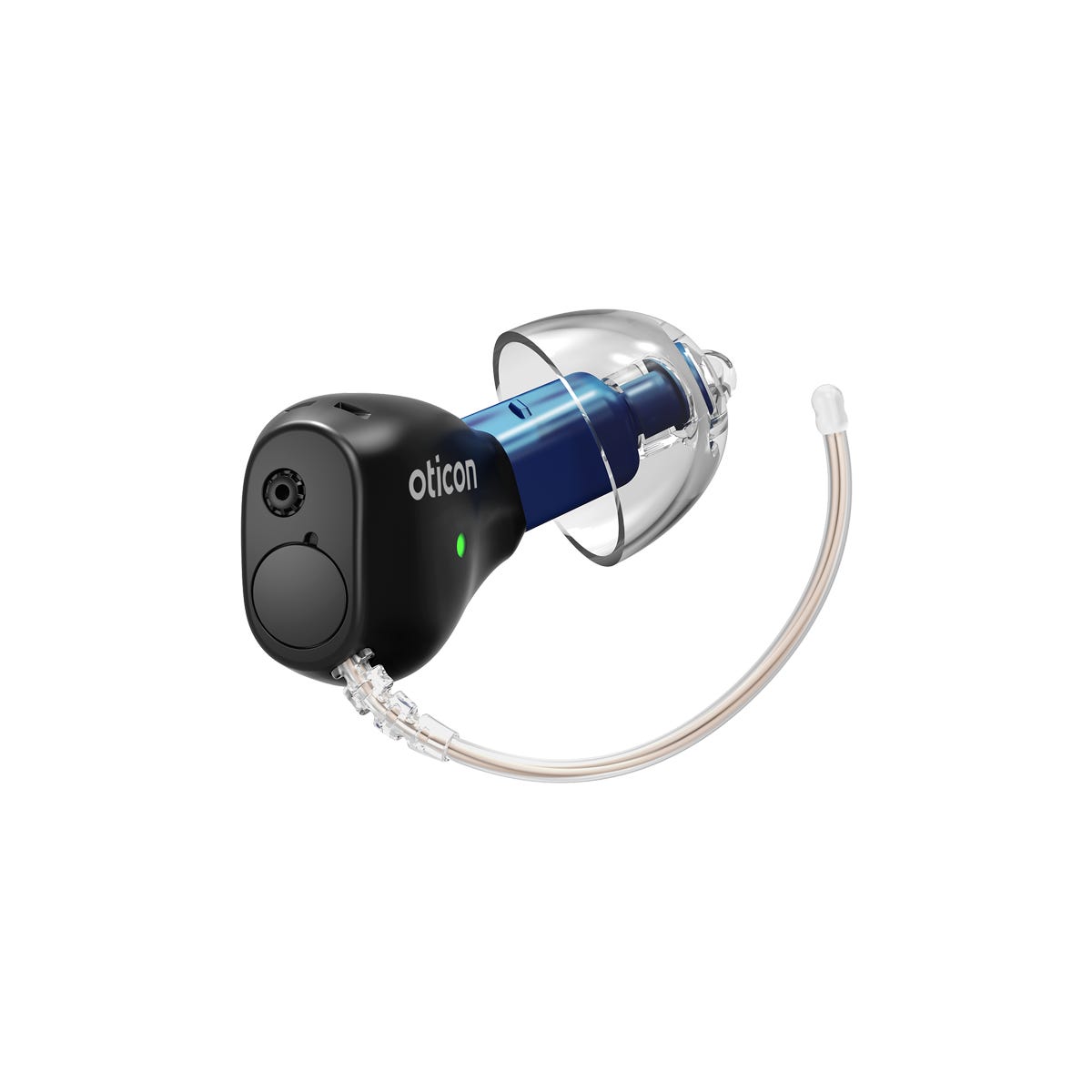 Oticon Zeal NXT in-the-ear hearing aid in Matte Black finish