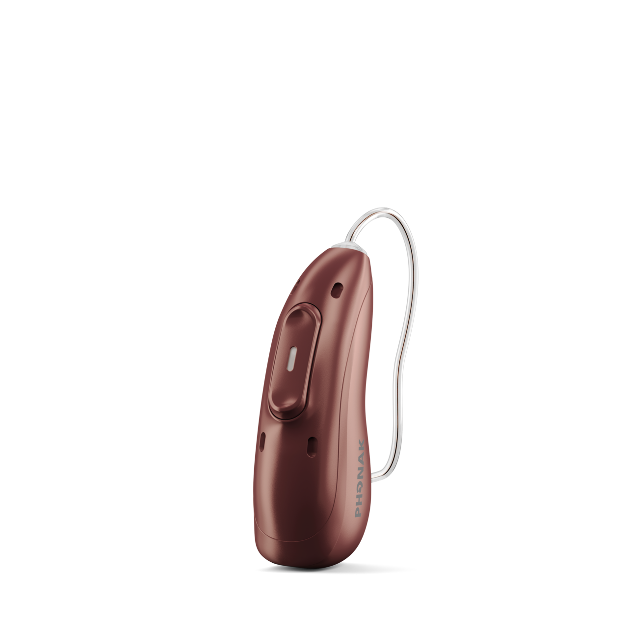 Person streaming a phone call with Phonak Audeo EON Sphere hearing aids