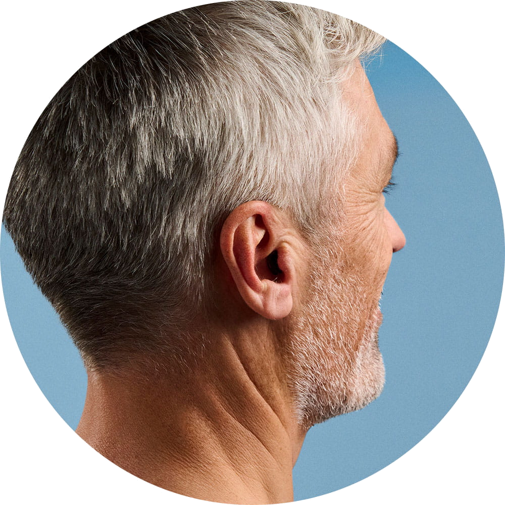 Signia Silk IX CIC hearing aid deep in the ear canal