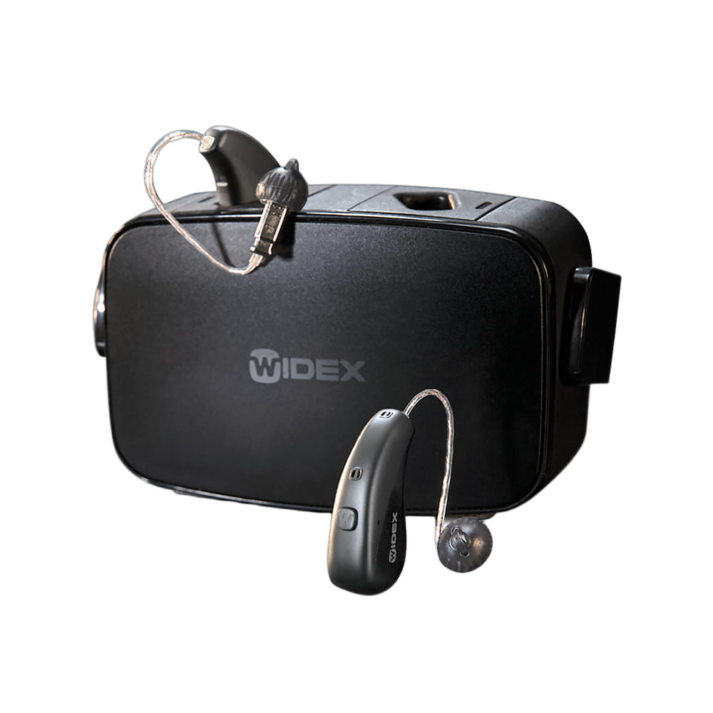 Widex Moment mRIC hearing aid and Standard Charger